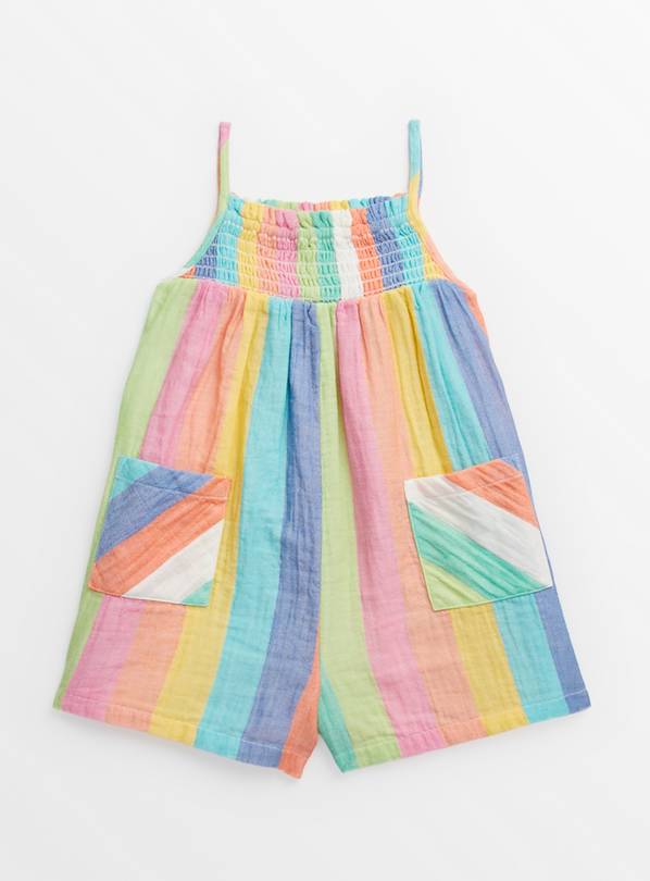 Stripe Double Cloth Playsuit 2-3 years